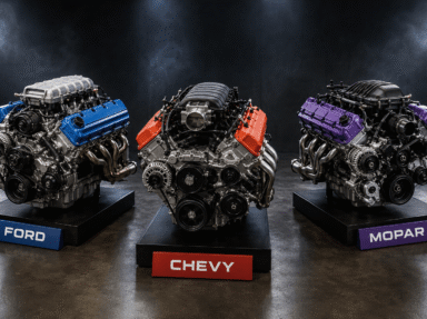 FORD VS. CHEVY VS. MOPAR CRATE ENGINES: WHICH BRAND IS RIGHT FOR YOUR RESTOMOD?