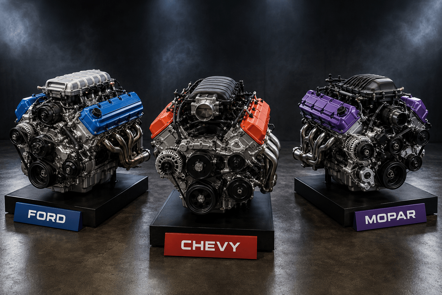 FORD VS. CHEVY VS. MOPAR CRATE ENGINES: WHICH BRAND IS RIGHT FOR YOUR RESTOMOD?